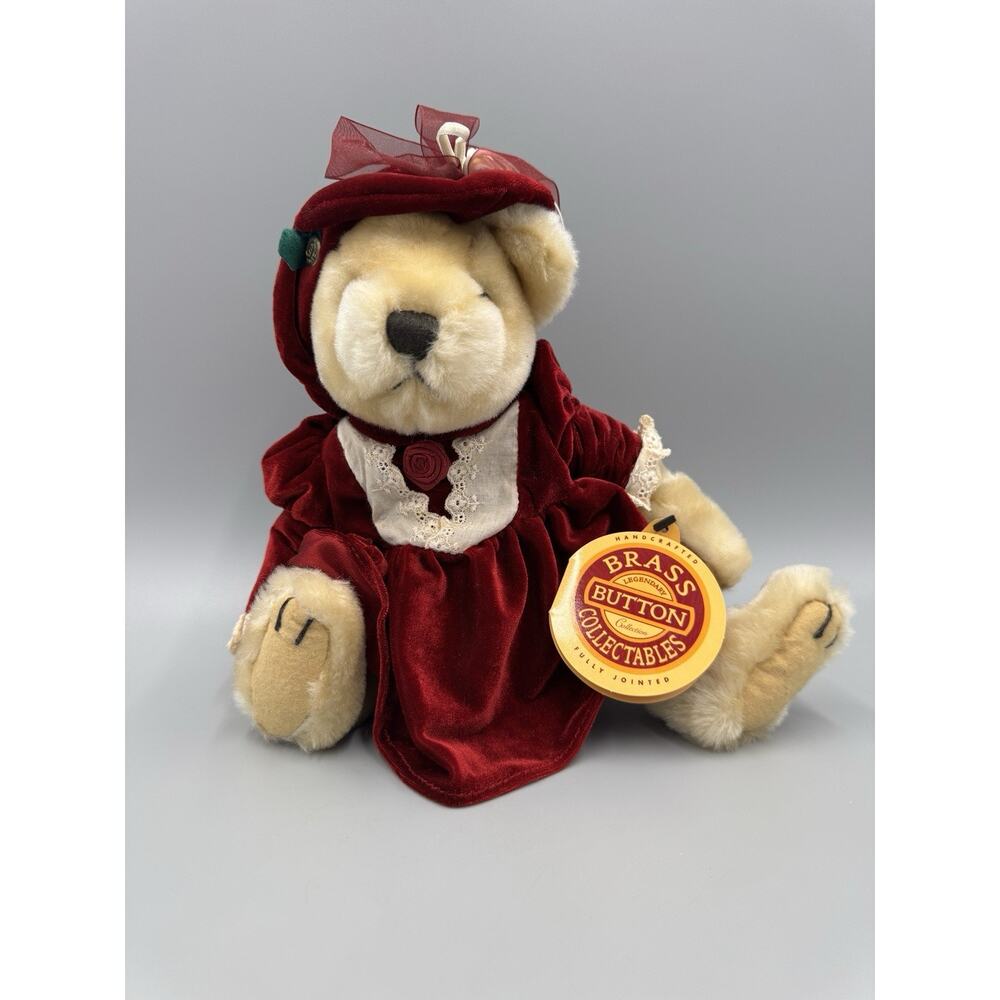 Brass Button Bears Pearl The Bear of Wealth 11” Fully Jointed